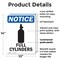 Signmission Full Cylinders OSHA Notice Sign, Plastic, 10in W x 14in L, 2PK OS-2PACK-NS-P-1014-V-12961 - alternate 2